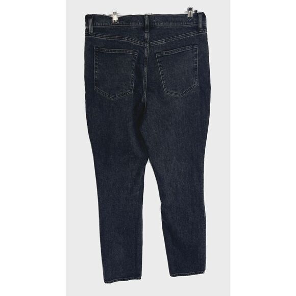 Abercrombie & Fitch Women's 32 14 90s Slim Straight Ultra High Rise Black Jeans - Picture 4 of 14